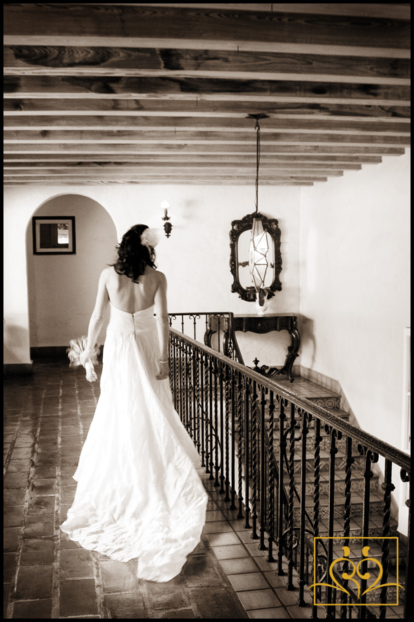 Jackaline makes her way to Don for their wedding ceremony.