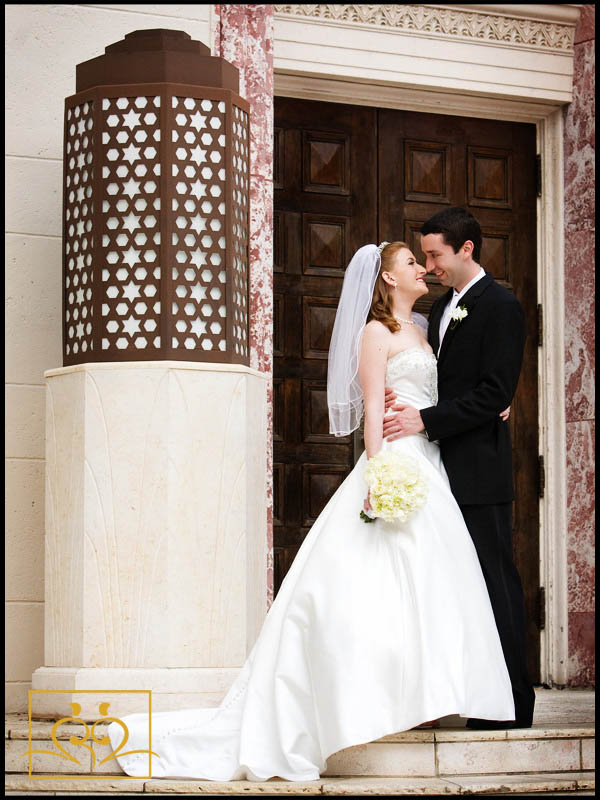 3a A beautiful formal portrait in front of Temple Emanuel in Miami Beach