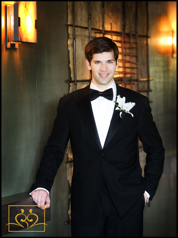 Bradley makes a very handsome groom; could be model material.