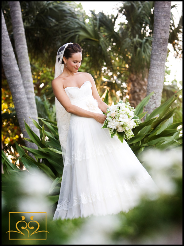 The Bride in paradise. What's on her mind moments before the wedding?