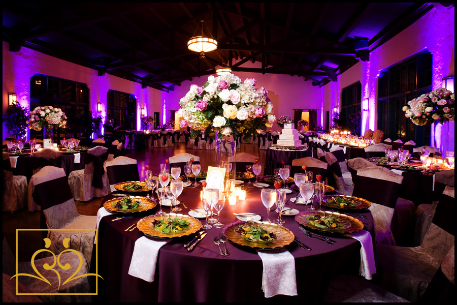 The incredible upstairs ballroom at Comber Hall-decorated by Sylvia's Weddings of Distinction