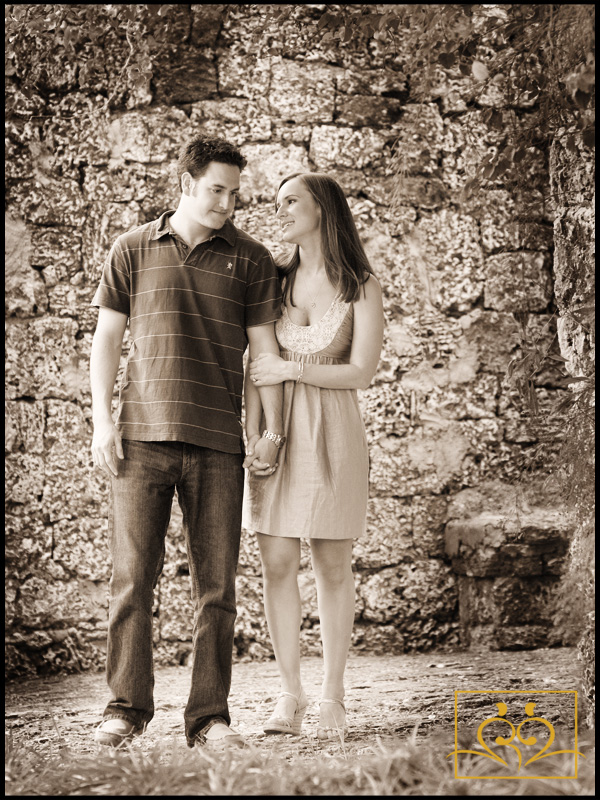 Miami Portrait Photography The way he listens...her gaze as they share a quiet moment.