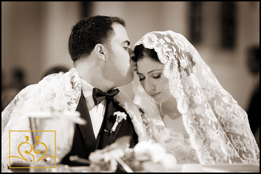 Miami wedding kiss A subtle tender moment captured during the ceremony.