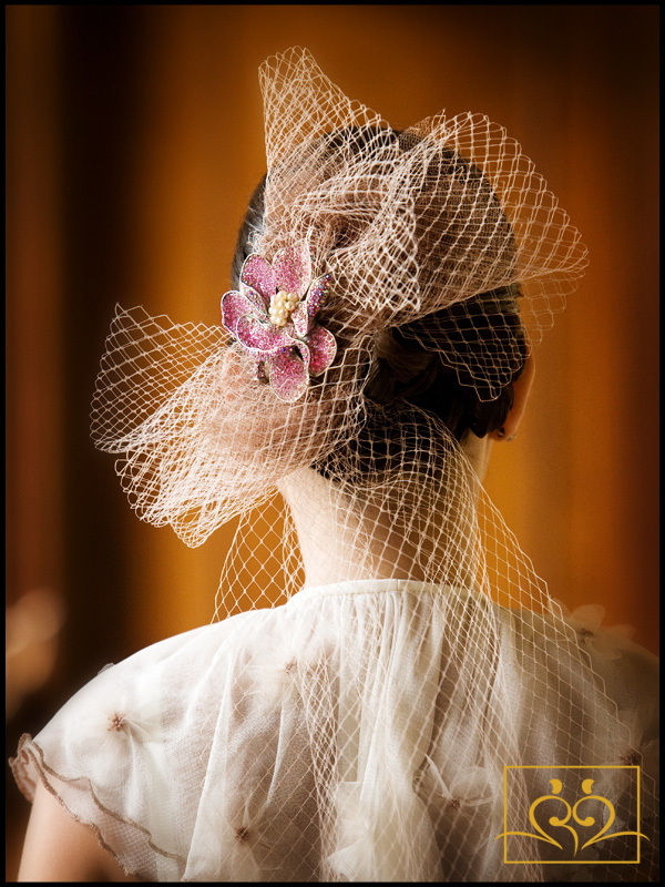 Miami Wedding Photography Patricia's headpiece was created by Eva of Coral Gables