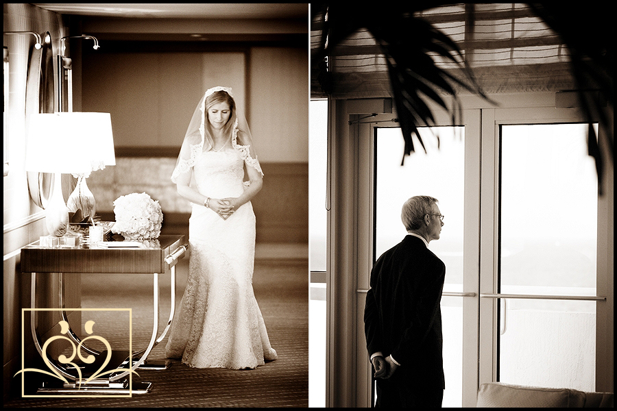 Lost in their thoughts...about to have that "first look"!