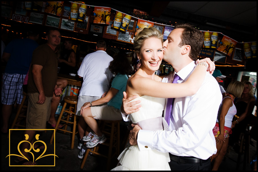 Ft. Lauderdale Wedding Photography A little pre wedding dance and smooch at the Elbow Room.