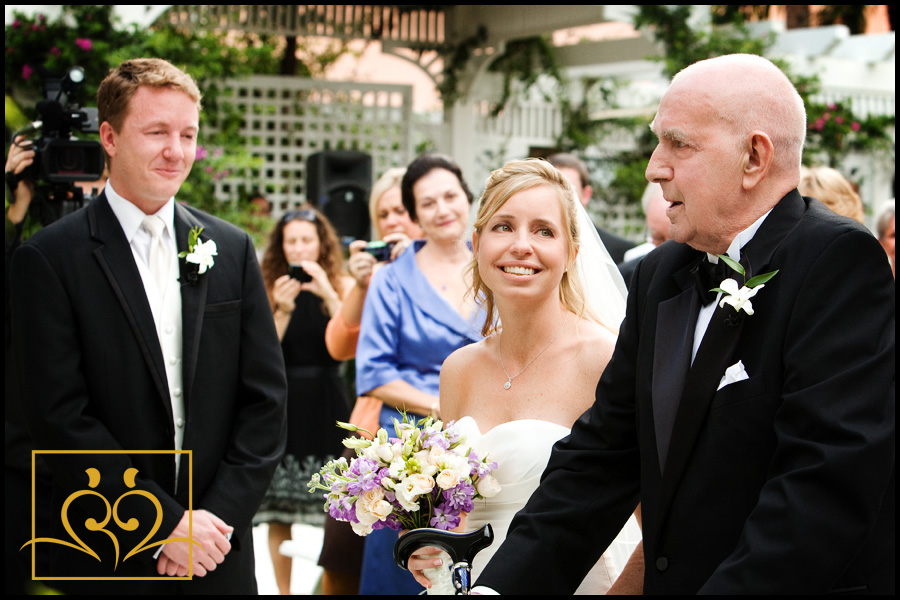 Miami Wedding Photography A beautiful moment when Dad gives beautiful Fiona to her prince.