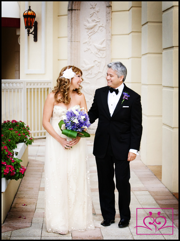 Miami Wedding Photography Their first look was a surprise to Susan...