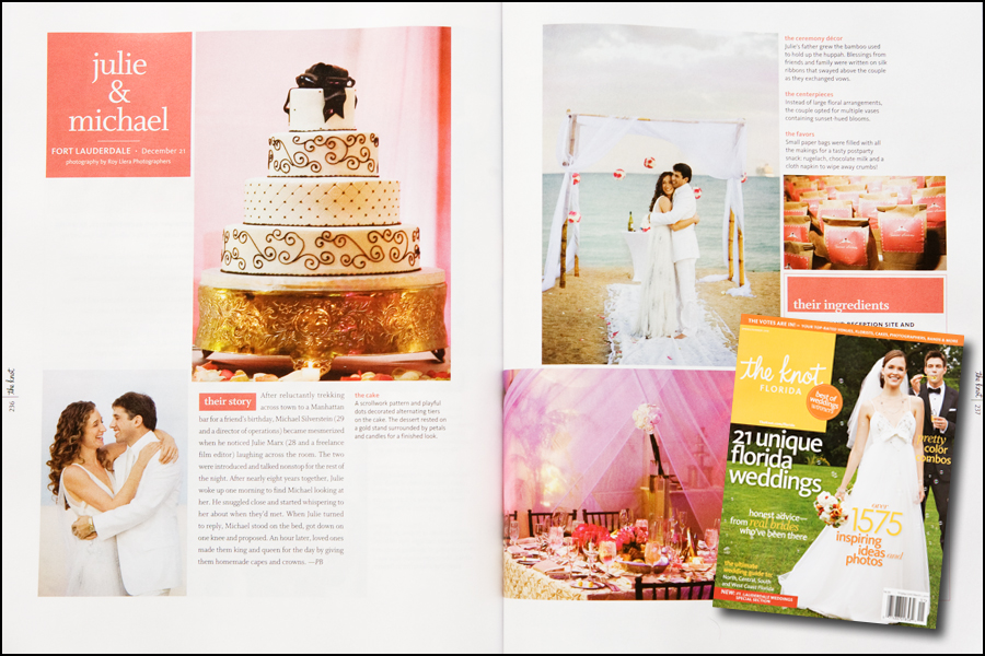 Th Knot Wedding magazine photos
