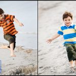 Children's Portrait on Beach