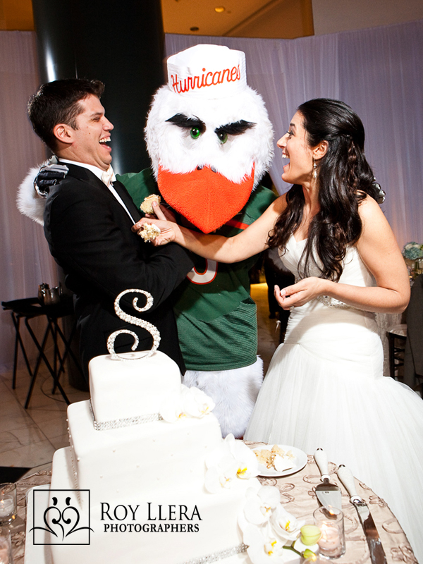 Miami Wedding Cake Cutting Photographer